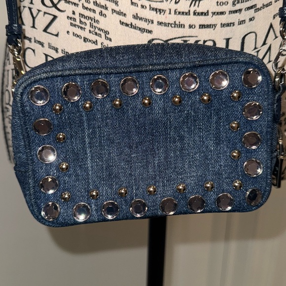 Prada Embellished Denim Mini Crossbody Bag - Picture 12 of 17